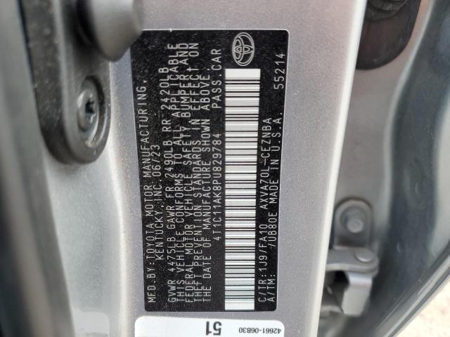 4T1C11AK8PU829784 - 2023 TOYOTA CAMRY LE SILVER photo 13