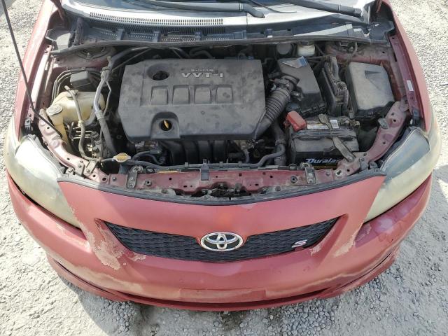 1NXBU40E99Z089293 - 2009 TOYOTA COROLLA BASE Қызыл фото 11