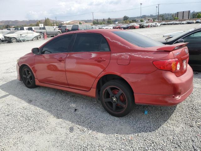 1NXBU40E99Z089293 - 2009 TOYOTA COROLLA BASE Қызыл фото 2