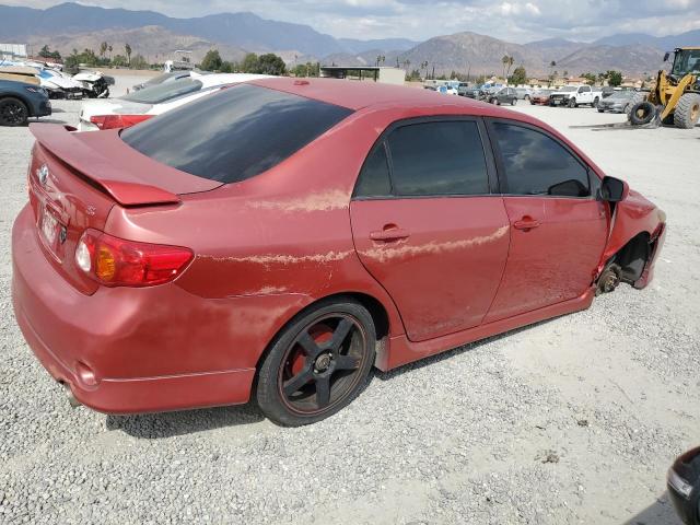 1NXBU40E99Z089293 - 2009 TOYOTA COROLLA BASE Қызыл фото 3