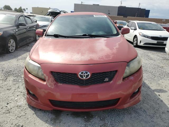 1NXBU40E99Z089293 - 2009 TOYOTA COROLLA BASE Қызыл фото 5