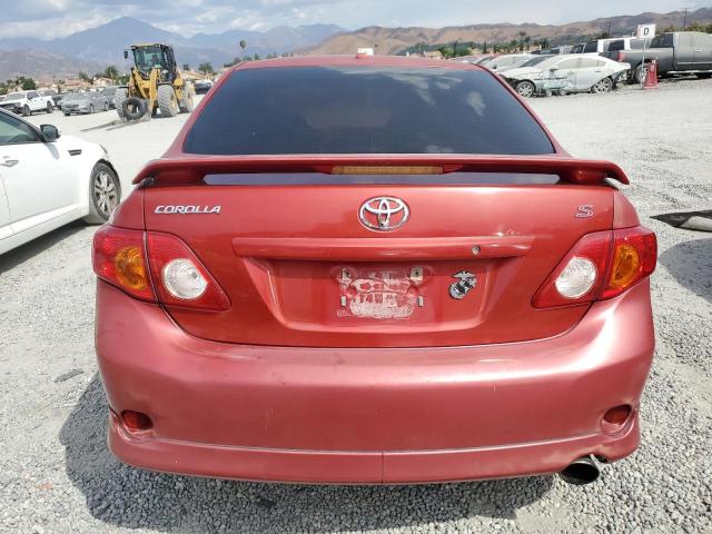1NXBU40E99Z089293 - 2009 TOYOTA COROLLA BASE Қызыл фото 6