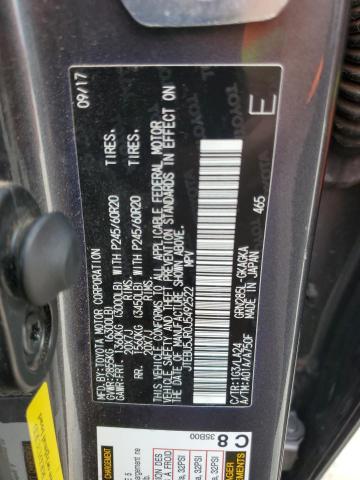 JTEBU5JR0J5492522 - 2018 TOYOTA 4RUNNER SR5/SR5 PREMIUM Серый фото 13