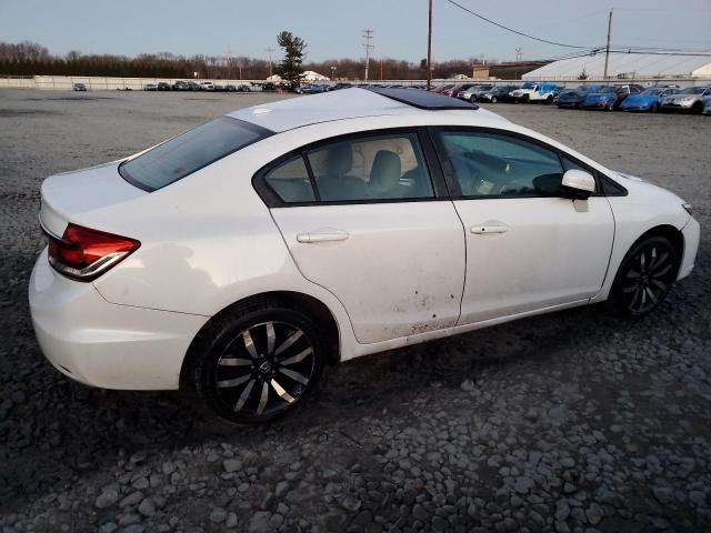 19XFB2F97FE222203 - 2015 HONDA CIVIC EXL Սպիտակ լուսանկար 3