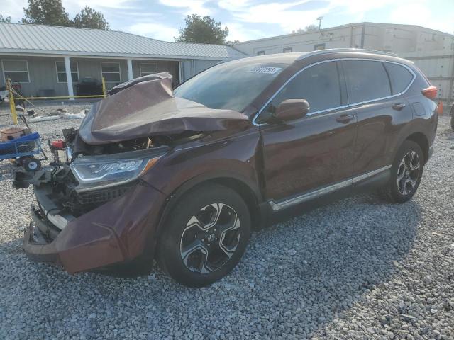 7FARW2H91KE012171 - 2019 HONDA CR-V TOURING BURGUNDY photo 1