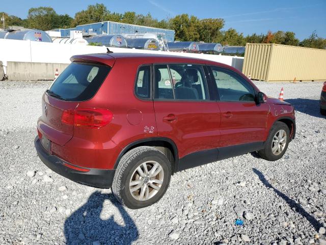 WVGAV3AXXEW028035 - 2014 VOLKSWAGEN TIGUAN S BURGUNDY photo 3