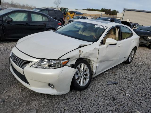 JTHBW1GGXE2069854 - 2014 LEXUS ES 300H WHITE photo 1