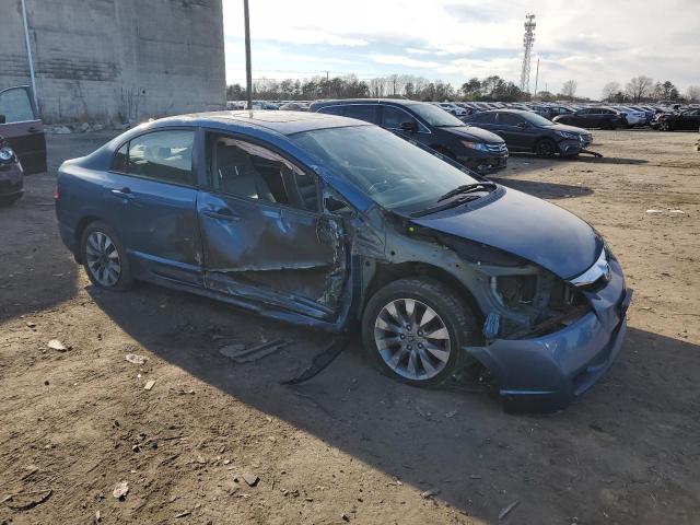 2HGFA16949H520408 - 2009 HONDA CIVIC EXL BLUE photo 4