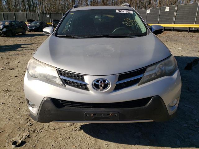 JTMRFREV0ED068734 - 2014 TOYOTA RAV4 XLE SILVER photo 5