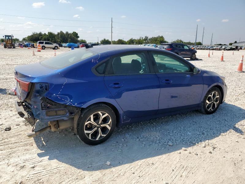 3KPF24AD8KE119616 - 2019 KIA FORTE FE 蓝色 照片 3