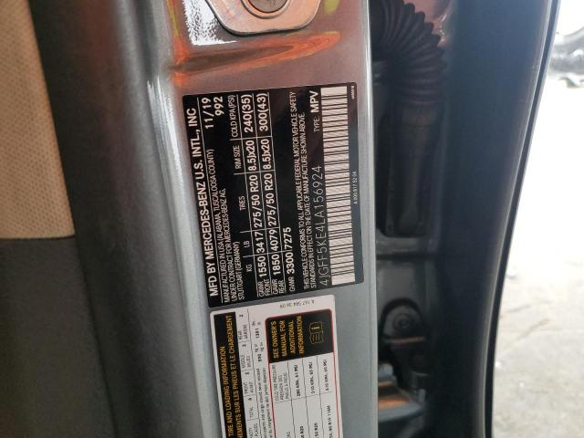 4JGFF5KE4LA156924 - 2020 MERCEDES-BENZ GLS 450 4MATIC GRAY photo 13