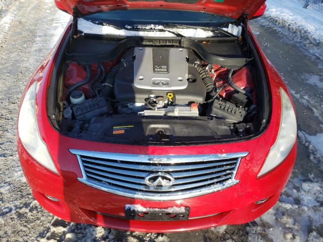 JN1CV6AP6DM301497 - 2013 INFINITI G37 BASE RED photo 11