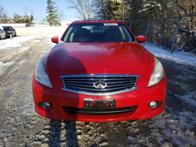 JN1CV6AP6DM301497 - 2013 INFINITI G37 BASE RED photo 5