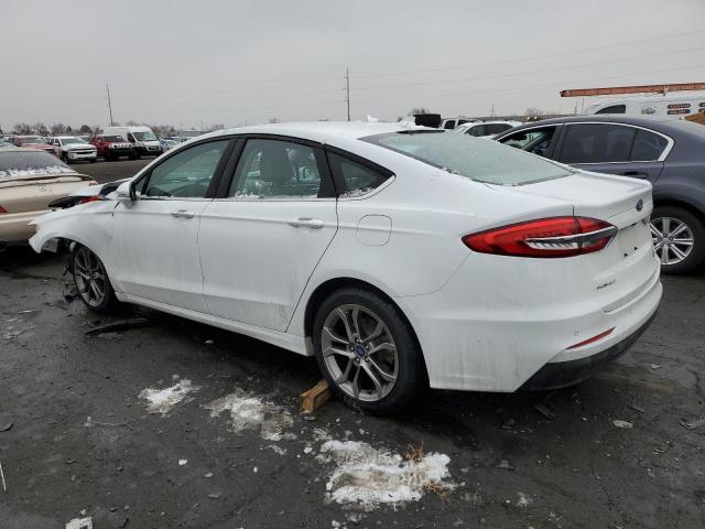 3FA6P0CD8LR154258 - 2020 FORD FUSION SEL WHITE photo 2