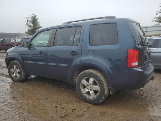 5FNYF4H63AB040061 - 2010 HONDA PILOT EXL BLUE photo 2