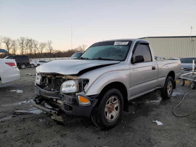 5TENL42N72Z887659 - 2002 TOYOTA TACOMA SILVER photo 1