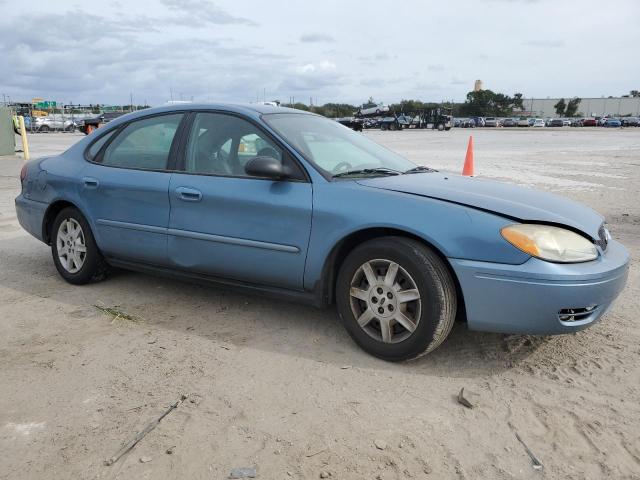 1FAFP53UX7A208883 - 2007 FORD TAURUS SE BLUE photo 4