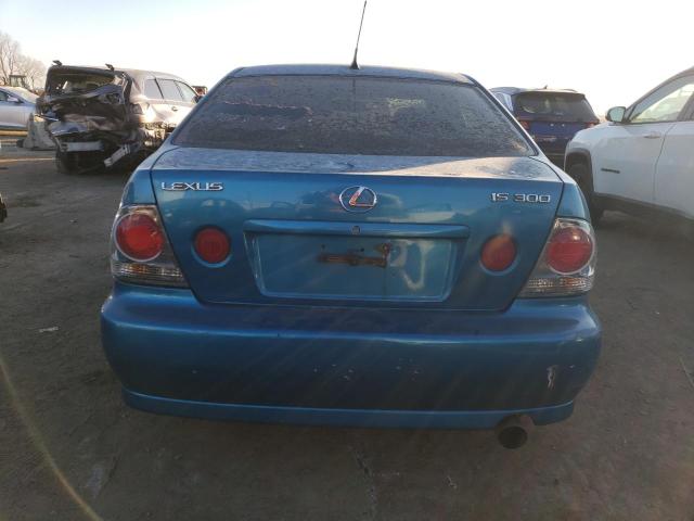 JTHBD192040093789 - 2004 LEXUS IS 300 BLUE photo 6