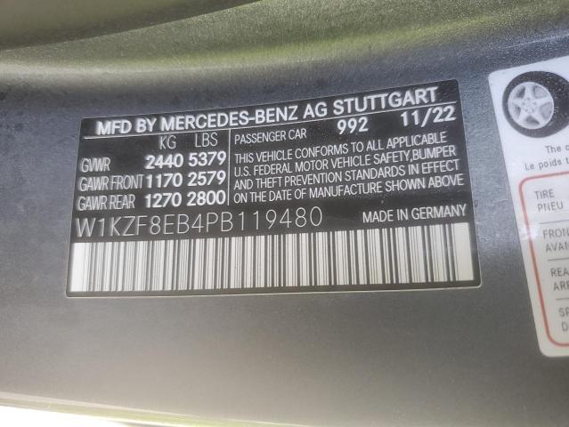 W1KZF8EB4PB119480 - 2023 MERCEDES-BENZ E 350 4MATIC GRAY photo 12