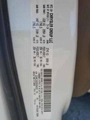 2C4RC1BG3ER394265 - 2014 CHRYSLER TOWN & COU TOURING WHITE photo 13