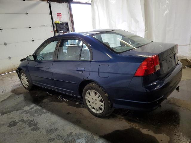 1HGES16544L016135 - 2004 HONDA CIVIC LX Mavi foto 2