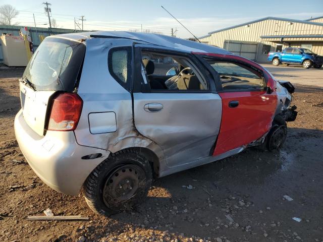 KL1TD666X7B768235 - 2007 CHEVROLET AVEO BASE Gümüş foto 3