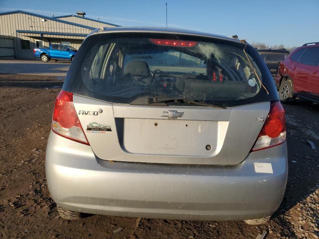 KL1TD666X7B768235 - 2007 CHEVROLET AVEO BASE SILVER photo 6