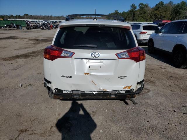 2T3DFREV4FW344993 - 2015 TOYOTA RAV4 LIMITED WHITE photo 6