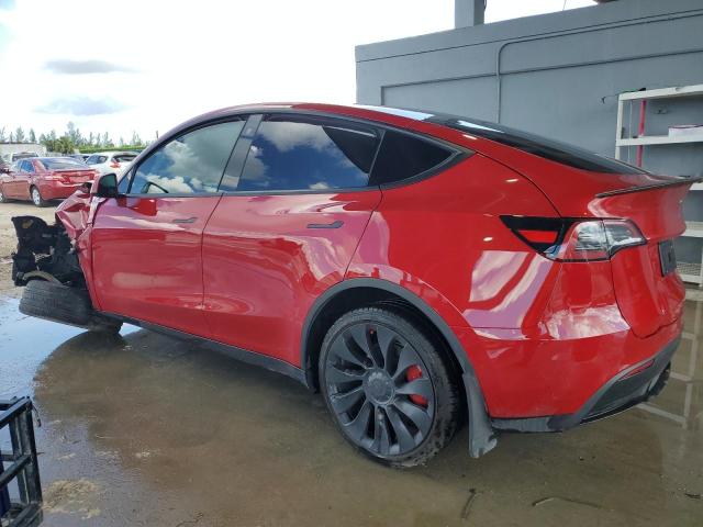 7SAYGDEFXNF460359 - 2022 TESLA MODEL Y 红色 照片 2