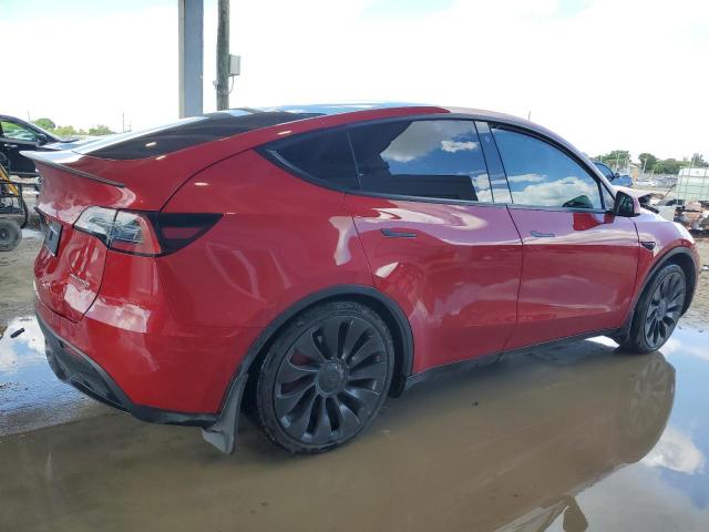 7SAYGDEFXNF460359 - 2022 TESLA MODEL Y 红色 照片 3