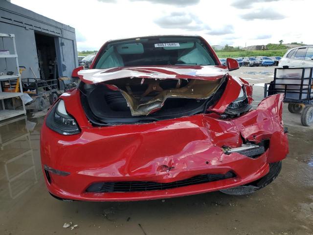 7SAYGDEFXNF460359 - 2022 TESLA MODEL Y 红色 照片 5