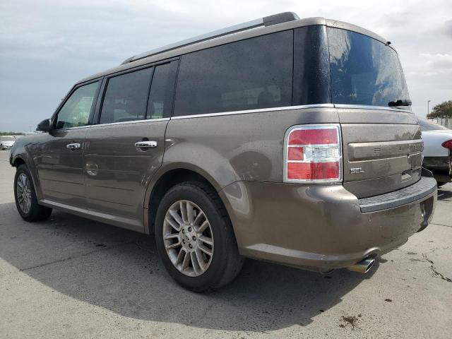 2FMGK5C87KBA17284 - 2019 FORD FLEX SEL BROWN photo 2