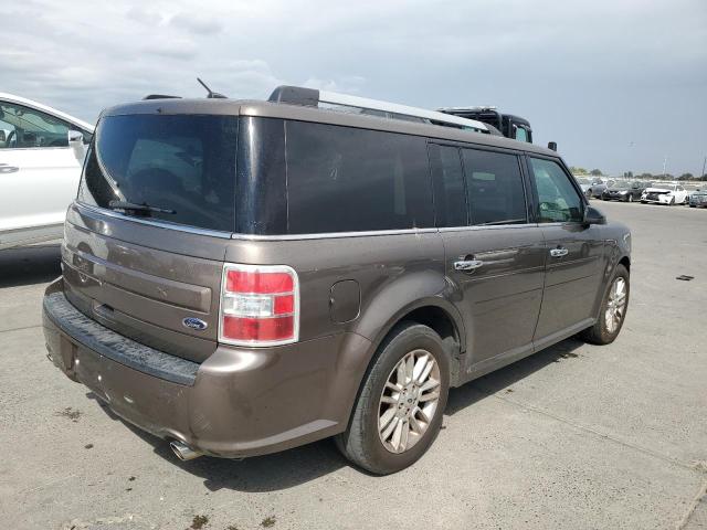 2FMGK5C87KBA17284 - 2019 FORD FLEX SEL BROWN photo 3