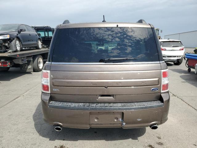 2FMGK5C87KBA17284 - 2019 FORD FLEX SEL BROWN photo 6