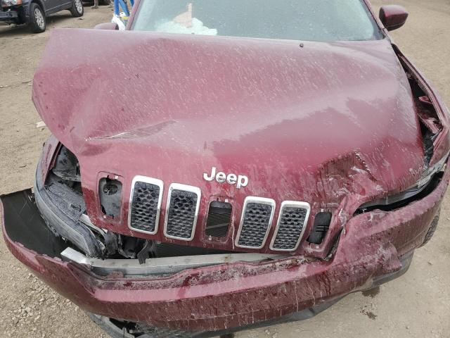 1C4PJLCB7LD577602 - 2020 JEEP CHEROKEE LATITUDE MAROON photo 12