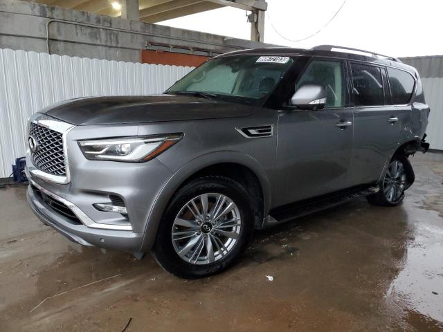 JN8AZ2AF3M9719287 - 2021 INFINITI QX80 LUXE GRAY photo 1