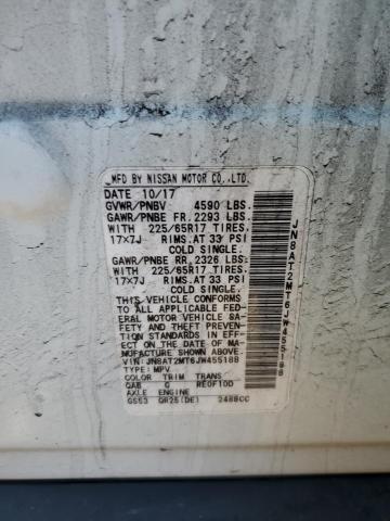 JN8AT2MT6JW455188 - 2018 NISSAN ROGUE S Beyaz fotoğraf 12