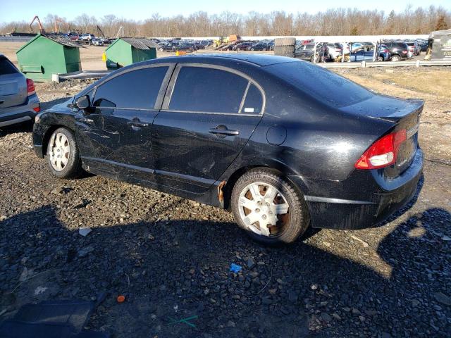 19XFA16519E028930 - 2009 HONDA CIVIC LX BLACK photo 2