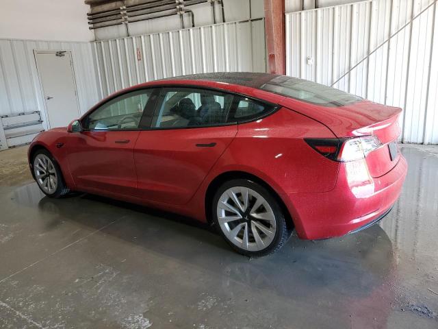 5YJ3E1EA7NF190152 - 2022 TESLA MODEL 3 RED photo 2