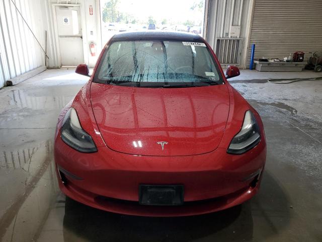 5YJ3E1EA7NF190152 - 2022 TESLA MODEL 3 RED photo 5