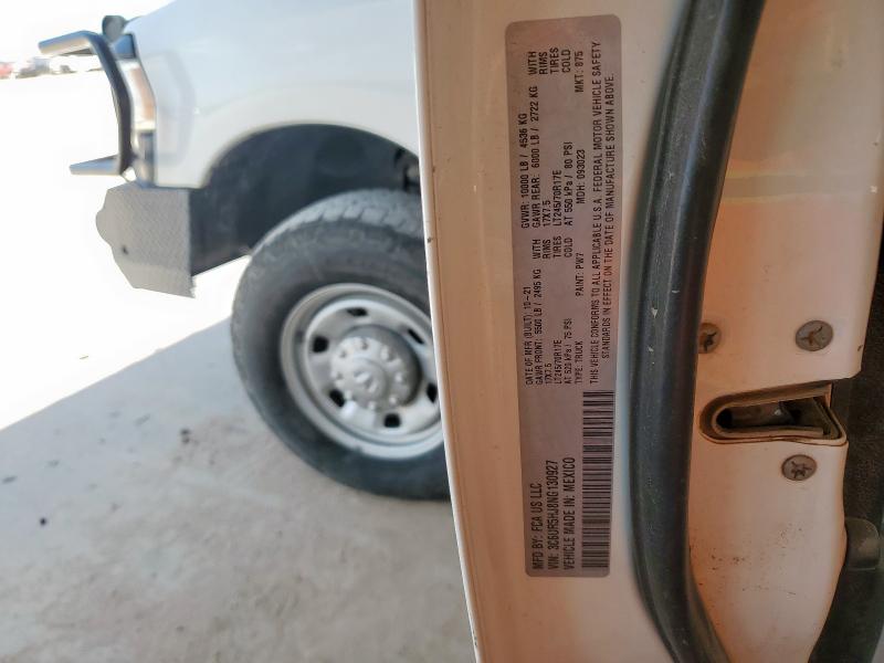 3C6UR5HJ8NG130927 - 2022 RAM 2500 TRADESMAN Ақ фото 13