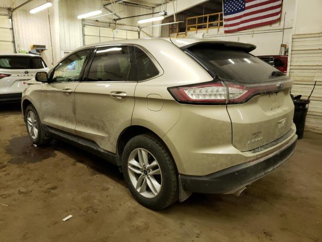 2FMPK4J95JBB26136 - 2018 FORD EDGE SEL TAN photo 2