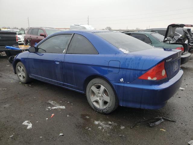 1HGEM21904L000945 - 2004 HONDA CIVIC EX BLUE photo 2