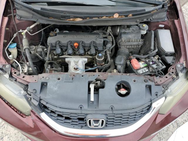 19XFB2F55DE063899 - 2013 HONDA CIVIC LX Bordo foto 11