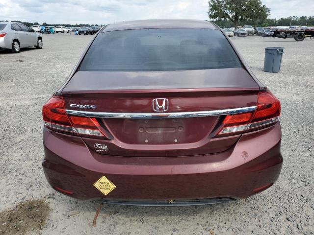 19XFB2F55DE063899 - 2013 HONDA CIVIC LX Bordo foto 6