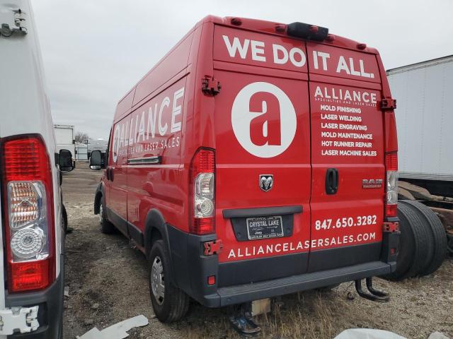3C6TRVDGXKE507884 - 2019 RAM PROMASTER 2500 HIGH წითელი ფოტო 2