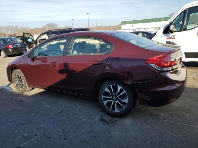 2HGFB2F88FH505884 - 2015 HONDA CIVIC EX RED photo 2