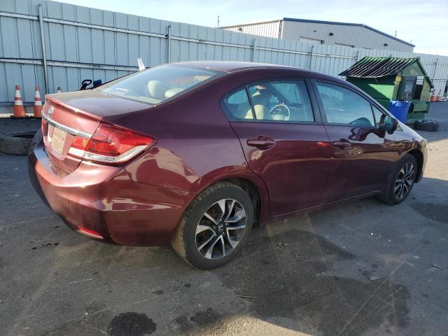 2HGFB2F88FH505884 - 2015 HONDA CIVIC EX RED photo 3