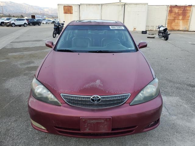 JTDBF30K920009793 - 2002 TOYOTA CAMRY LE BURGUNDY photo 5