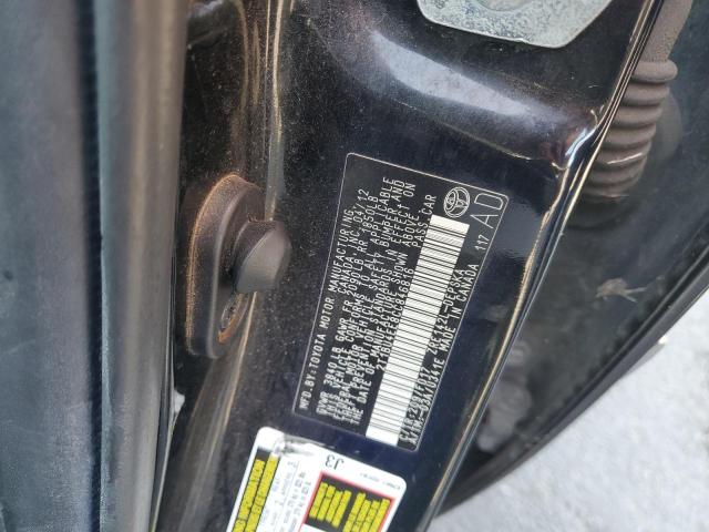 2T1BU4EE8CC846816 - 2012 TOYOTA COROLLA BASE BLACK photo 12